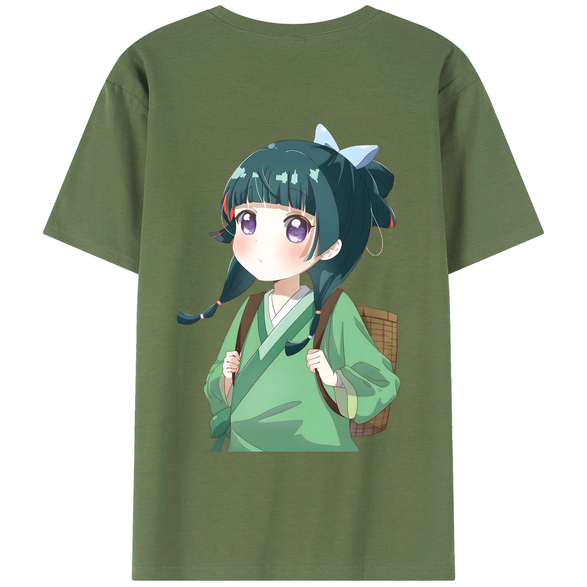 （画像用） 薬屋のひとりごと The Apothecary Diaries 綿100％ メンズ半袖Tシャツ（バックプリント） 通気性